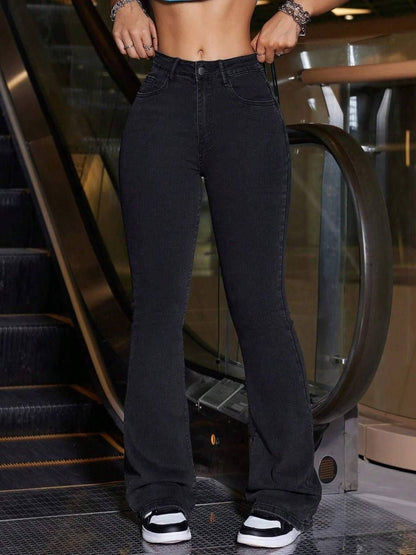 Women Bootcut High-Rise Stretchable Jeans