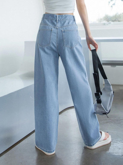 Women Straight Fit High-Rise Stretchable Jeans