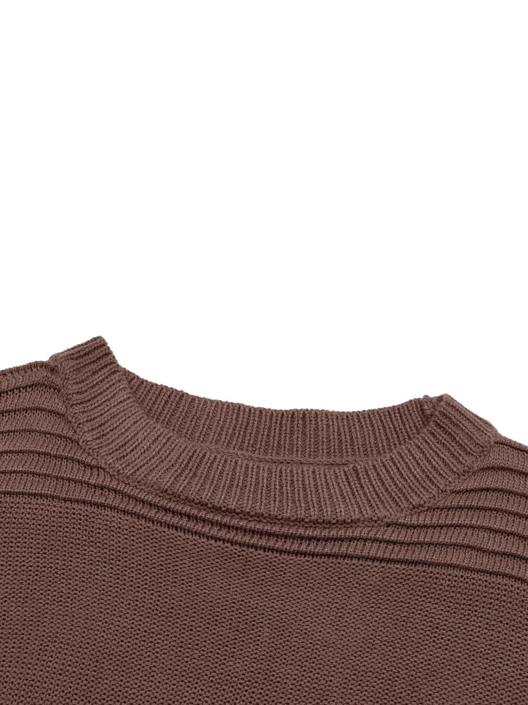 Women's Brown Pullover Blend Printed Regular Fit
