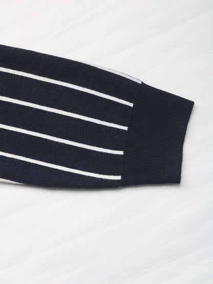 Women's Grey Nowi Women Striped Pullover