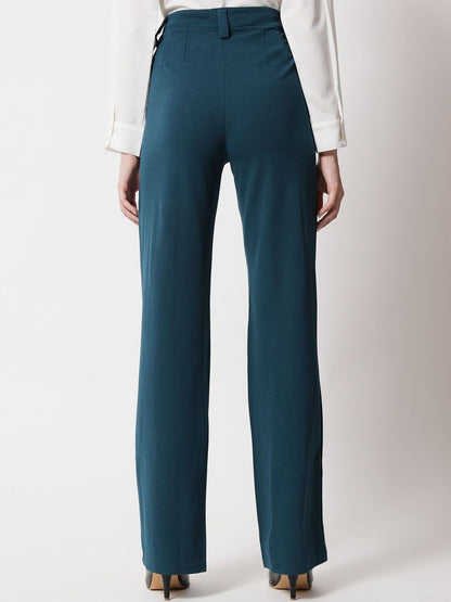 Women Pack Of 2 High-Rise Regular Fit Formal Trousers