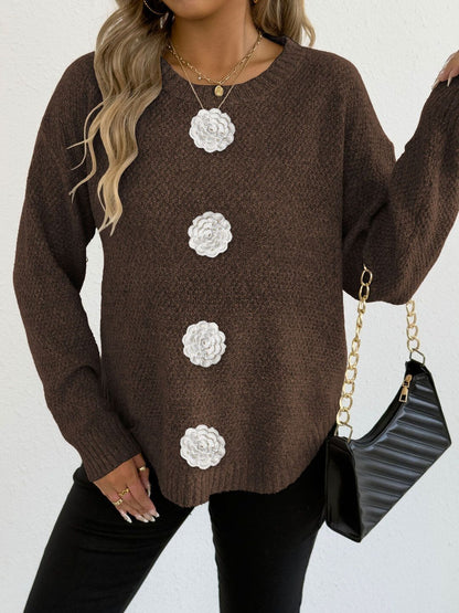 Women Pullover with Applique Detail