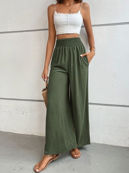 Women Loose Fit High-Rise Trousers