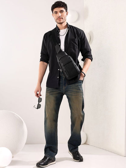 Men Regular Fit Mid-Rise Heavy Fade Jeans