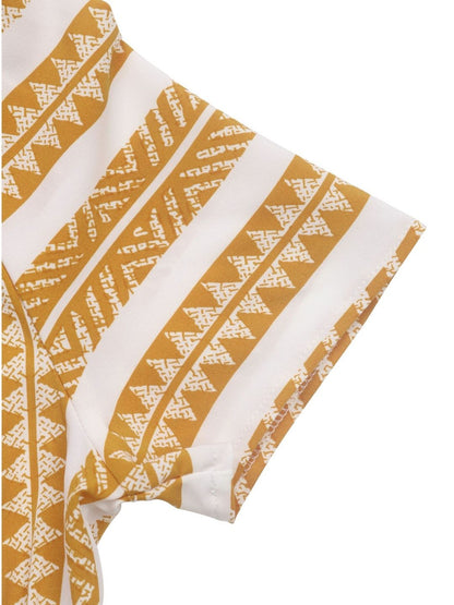 Women's Tribal Print Fit & Flare Knee Length Dress