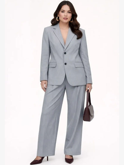 Striped Coat with Trousers
