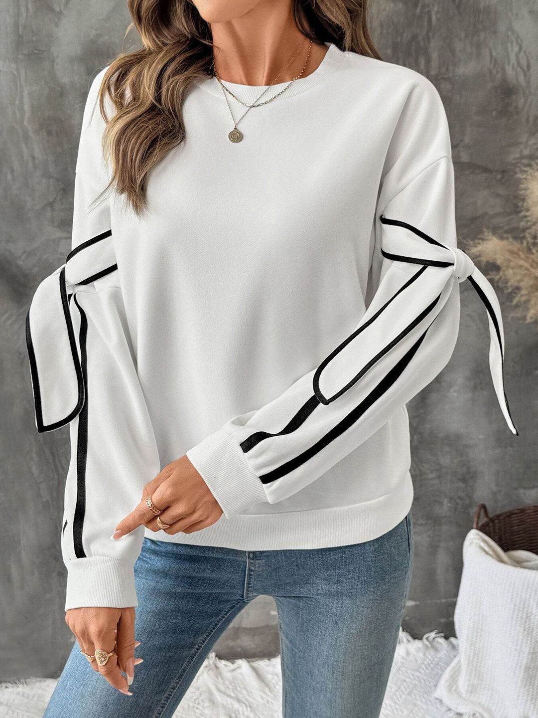 Women Colourblocked Sweatshirt