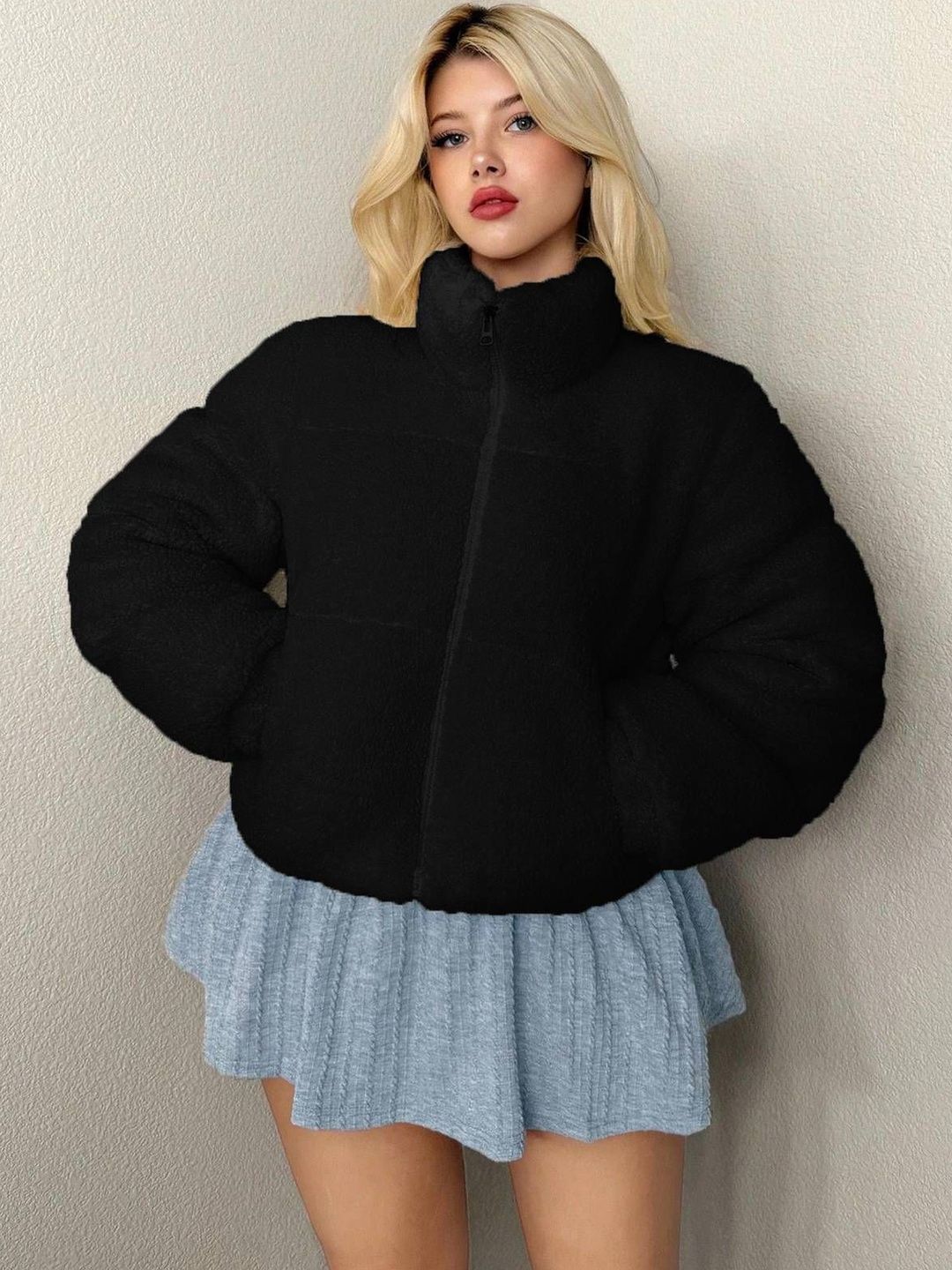 NOWI Women Woollen Puffer Jacket