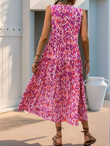 Print Fit & Flare Midi Dress