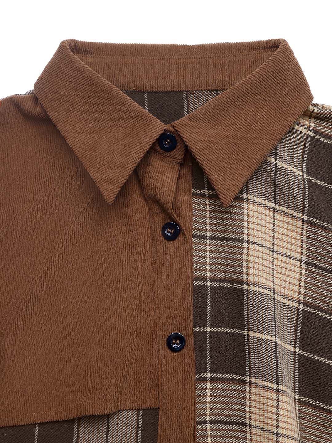 Checked A-Line Dress