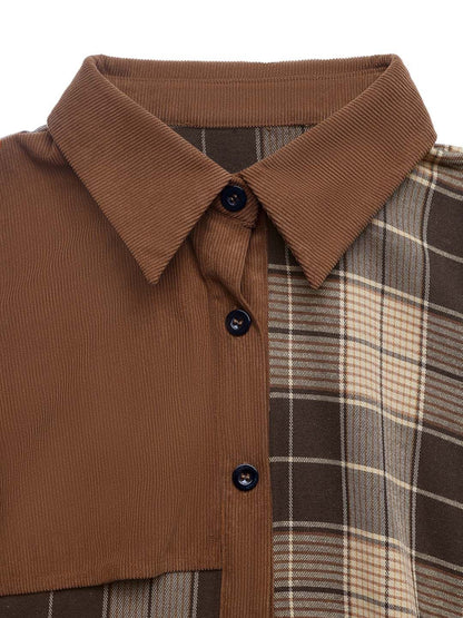 Checked A-Line Dress