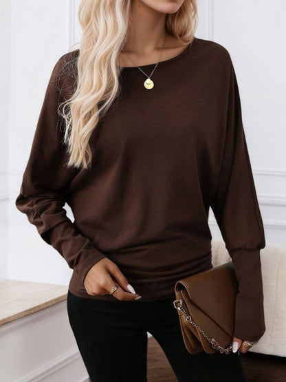 NOWI Batwing Sleeve Cotton Top