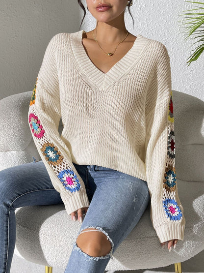 Women Colourblocked Pullover