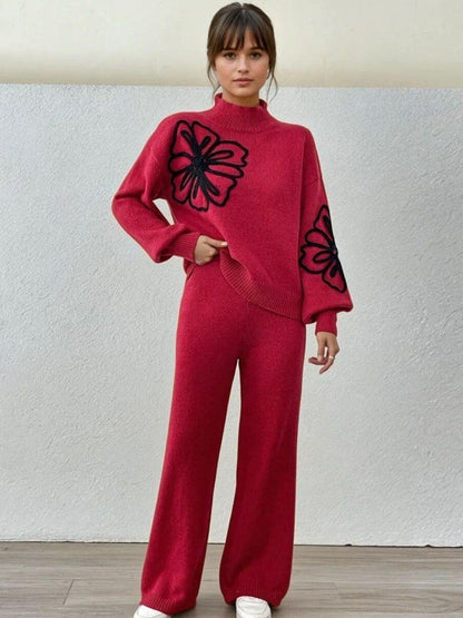 Palazzos in Red - Nowi Korean Fashion