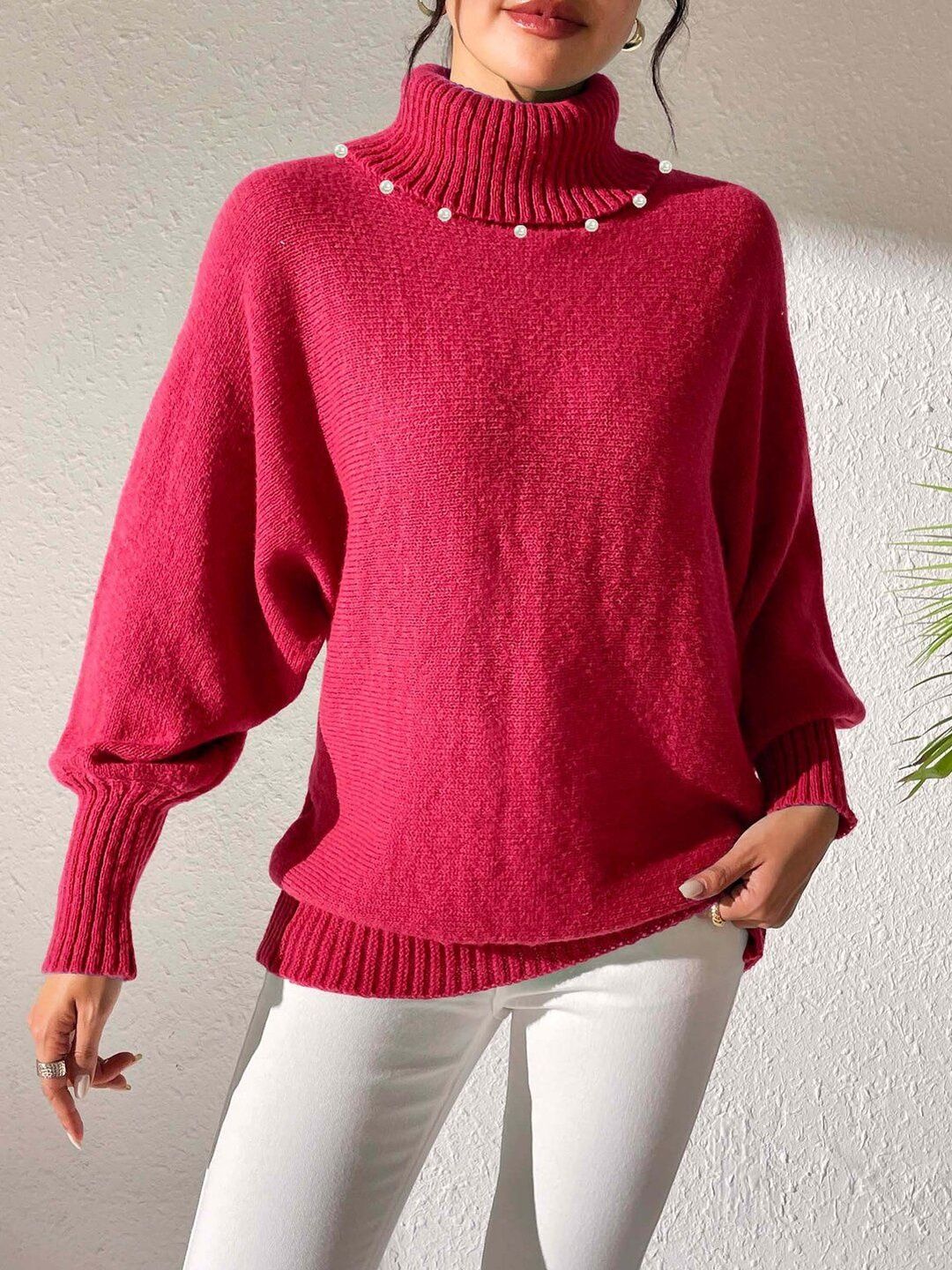 Women Pullover with Embellished Detail