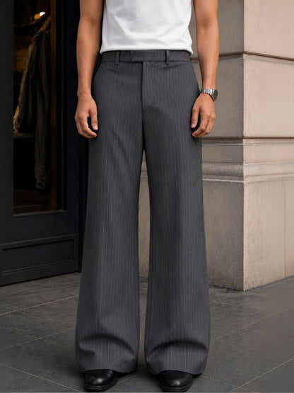 Men Striped Relaxed Trousers