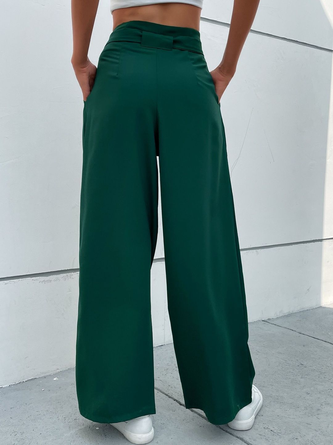 Women Non Iron Pleated Trousers