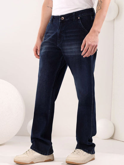 Men Regular Fit Mid-Rise Light Fade Jeans