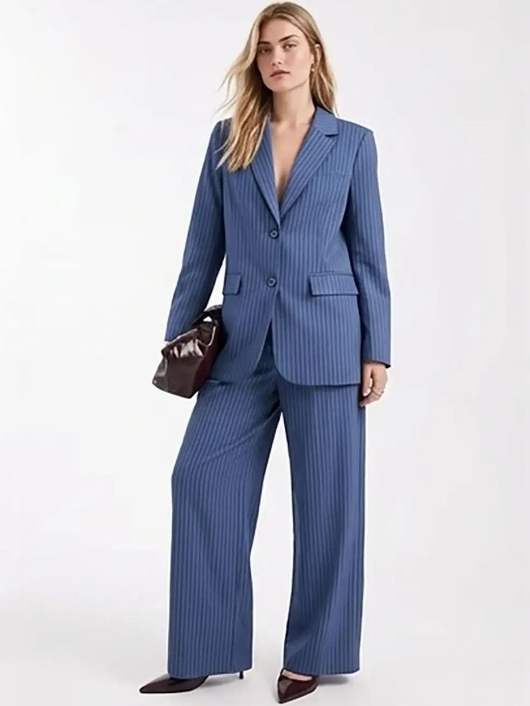 Striped Coat with Trousers