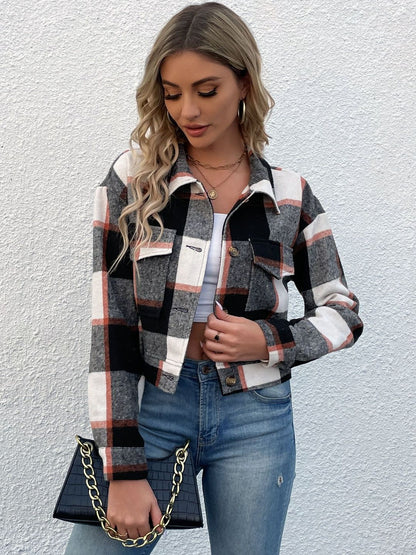 Women Checked Tailored Jacket