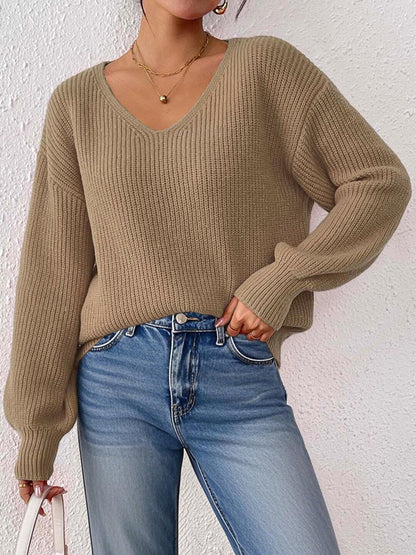 Women Ribbed Pullover