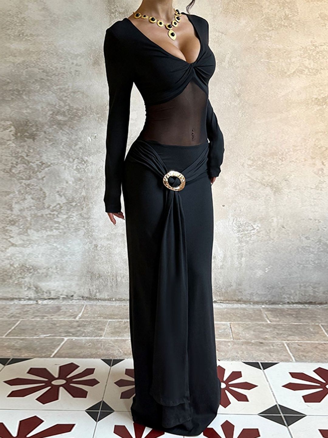 Women's Black Maxi Dress Blend