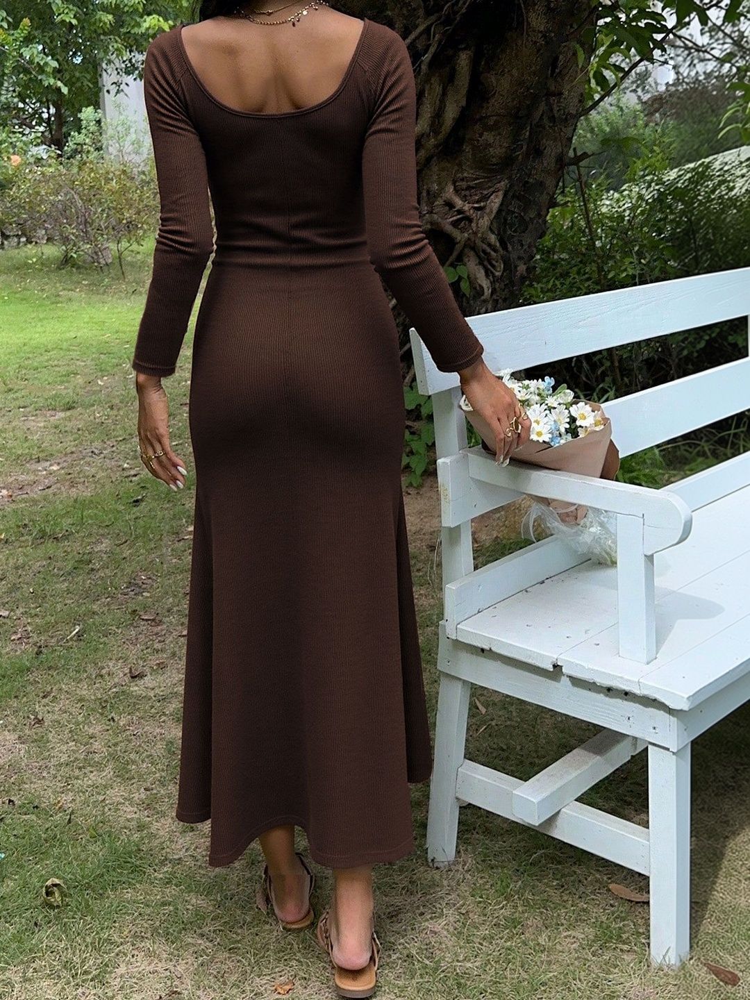 NOWI Fit & Flare Maxi Dress