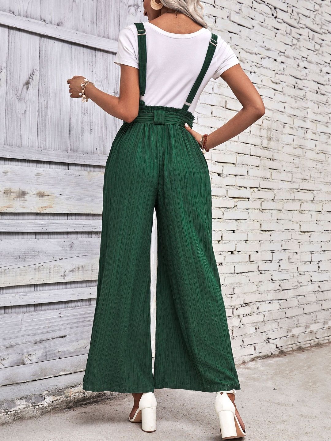 Women Textured High-Rise Non Iron Trousers