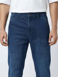 Men Straight Fit Low-Rise Light Fade Stretchable Jeans