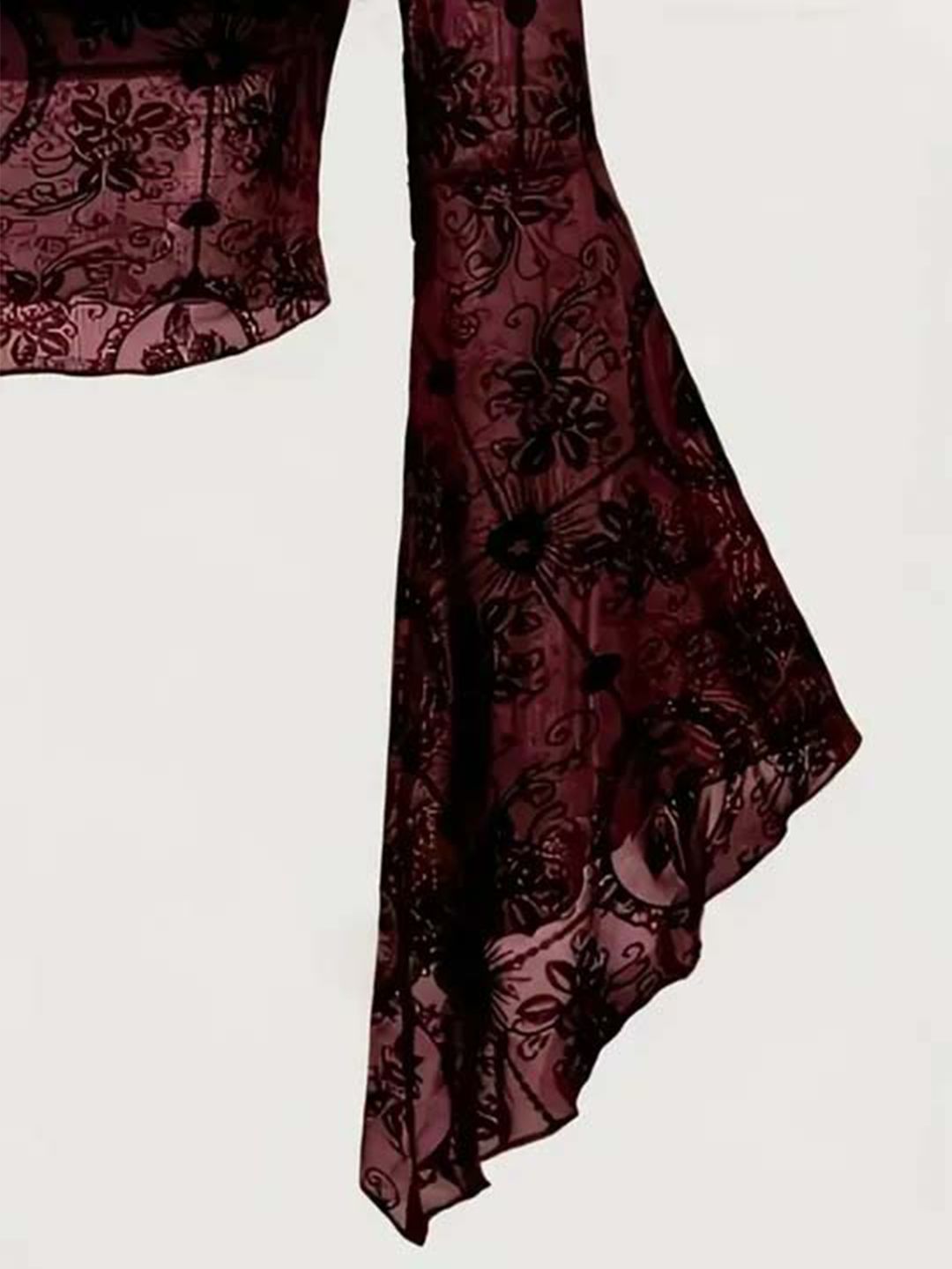 Bell Scoop Neck Sleeve Top