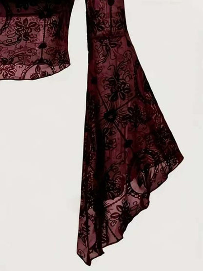 Bell Scoop Neck Sleeve Top