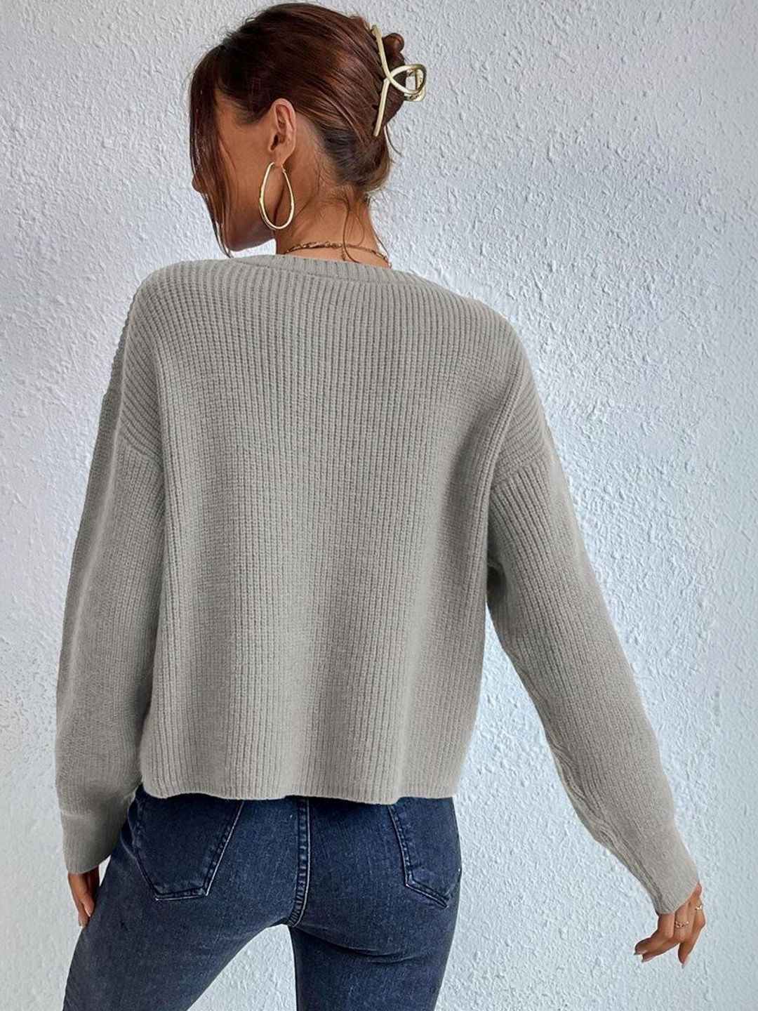 Women Ribbed Pullover