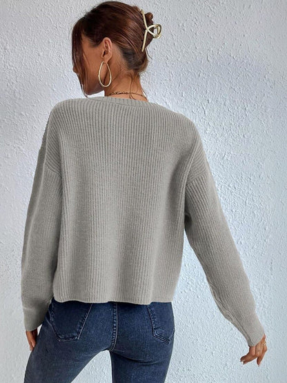 Women Ribbed Pullover