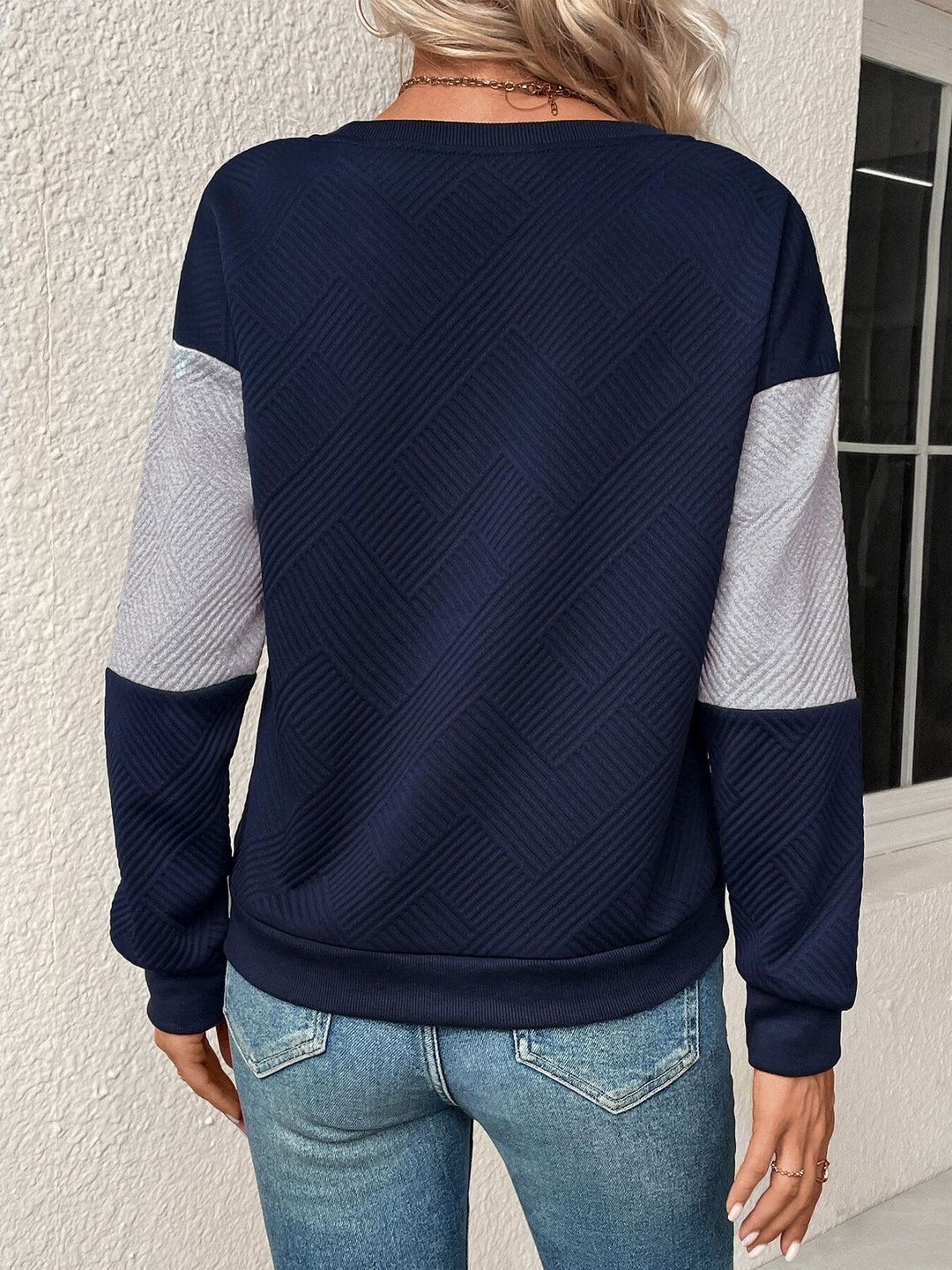 Women Colourblocked Sweatshirt