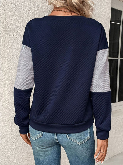 Women Colourblocked Sweatshirt
