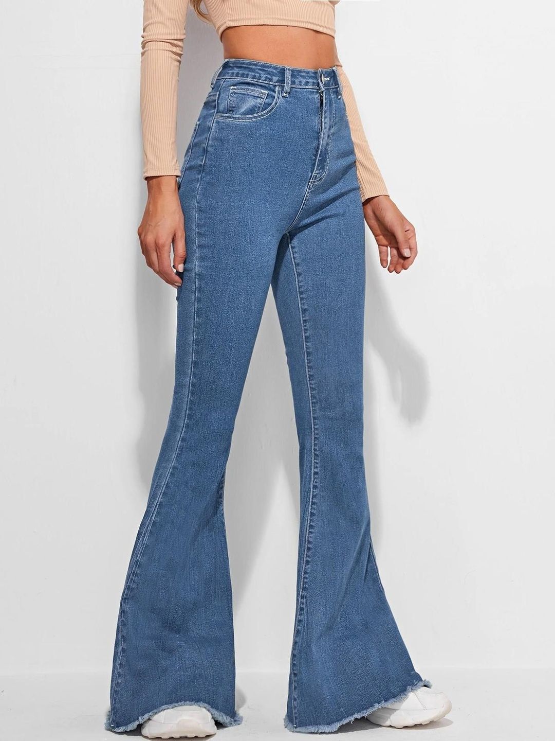 NOWI Women Bootcut High-Rise Stretchable Jeans