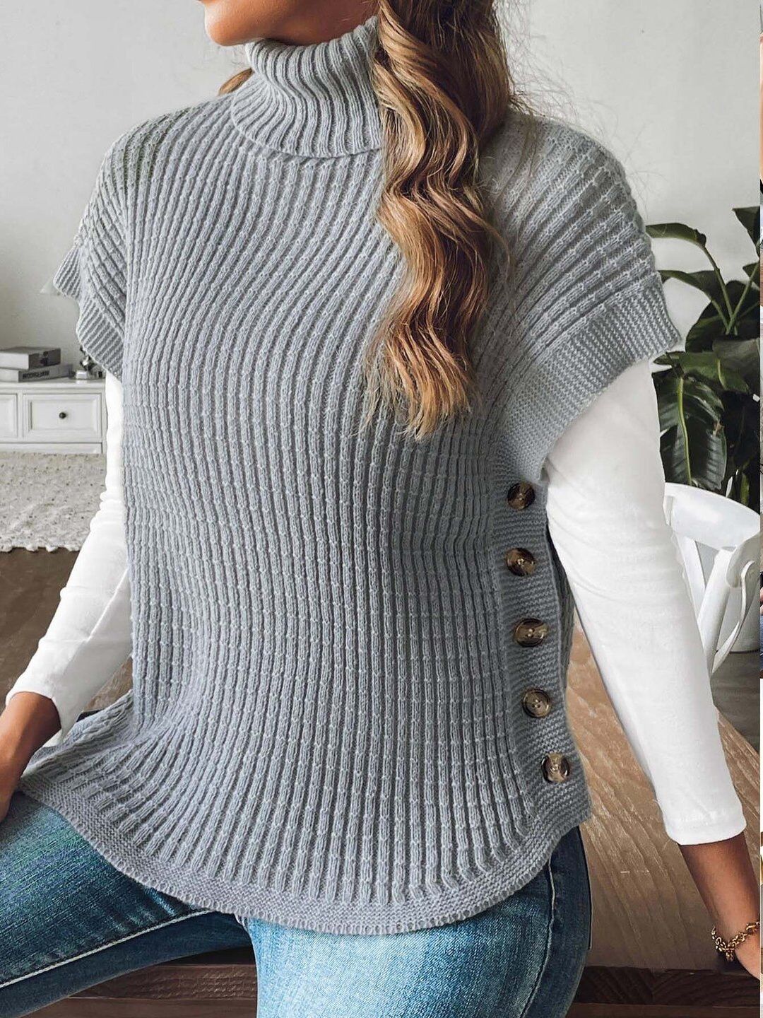 Women Ribbed Pullover