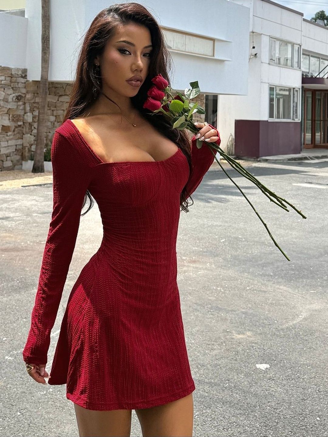 NOWI Fit & Flare Mini Dress