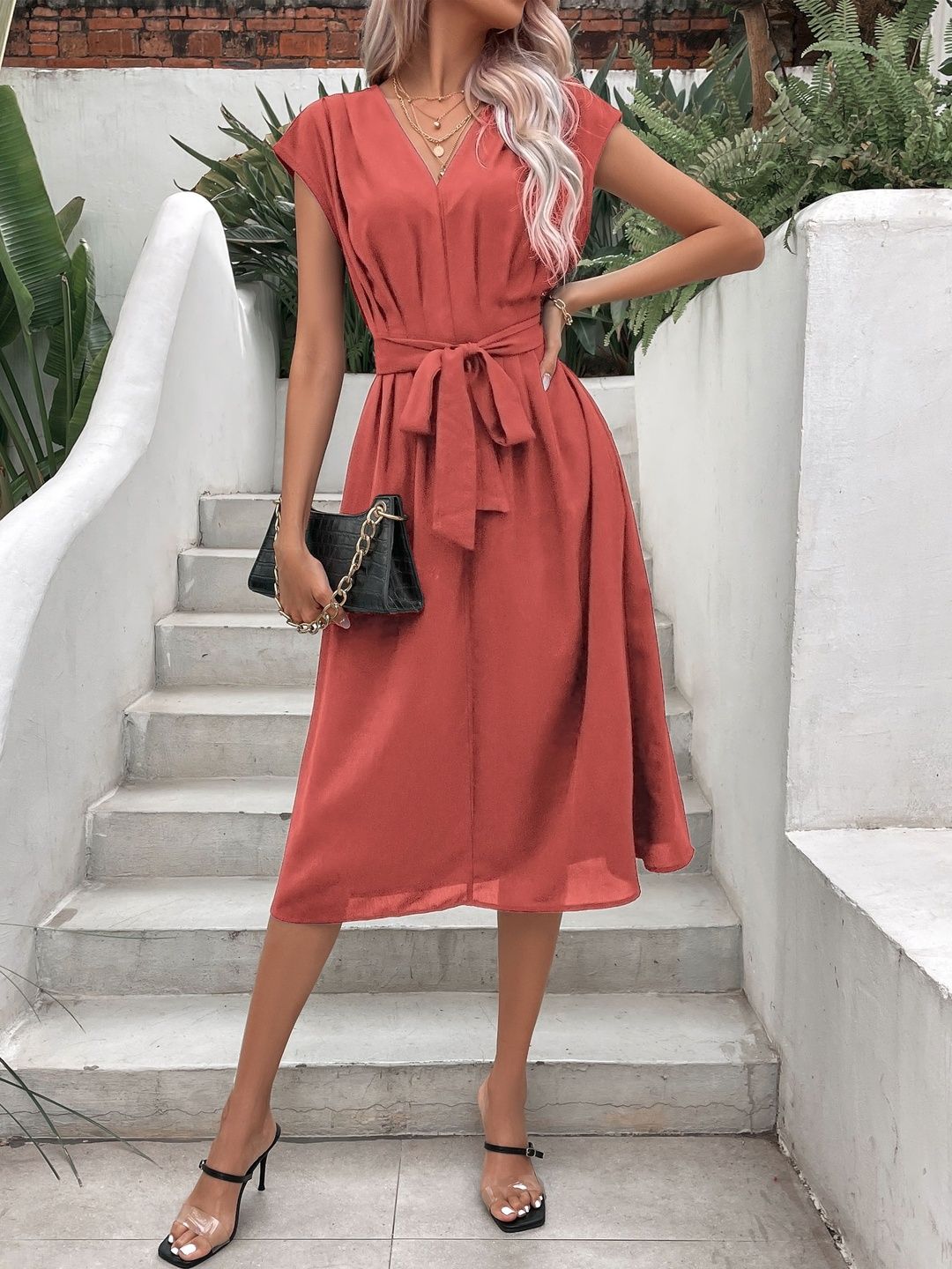 A-Line Midi Dress