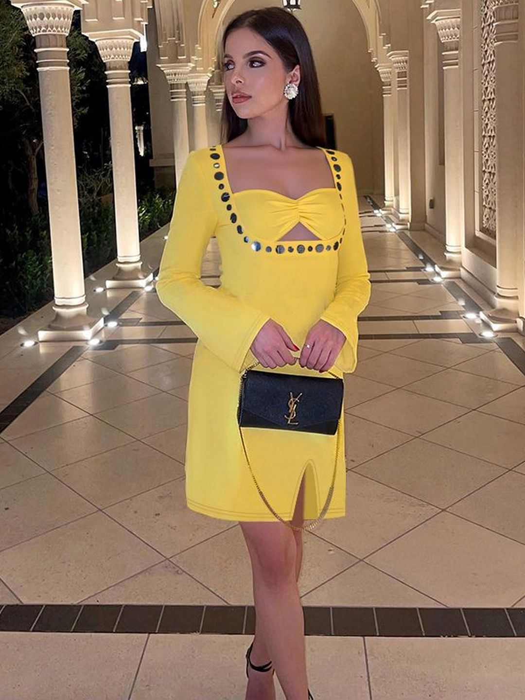 Bodycon Mini Dress Style 863 - Nowi Korean Fashion