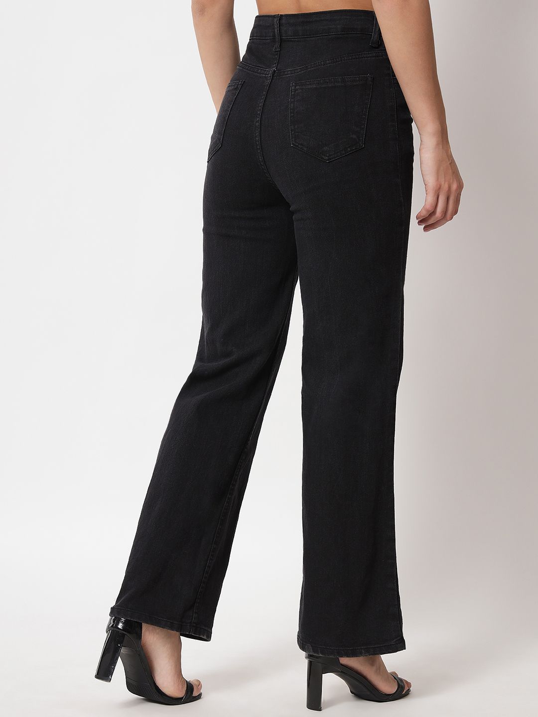 Women Regular Fit High-Rise No Fade Stretchable Jeans