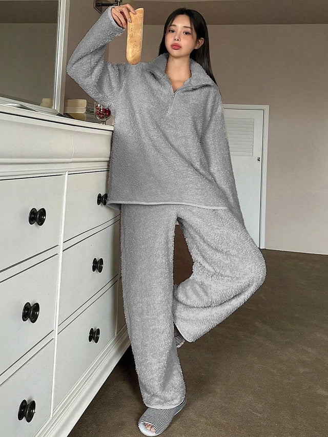 Night suit in Grey - Nowi Korean Fashion