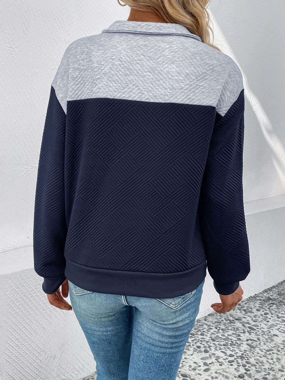 Women Colourblocked Sweatshirt
