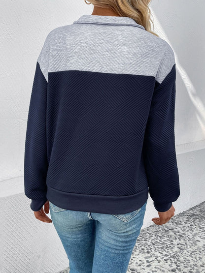 Women Colourblocked Sweatshirt