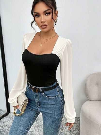 Cotton Square Neck Bodysuit
