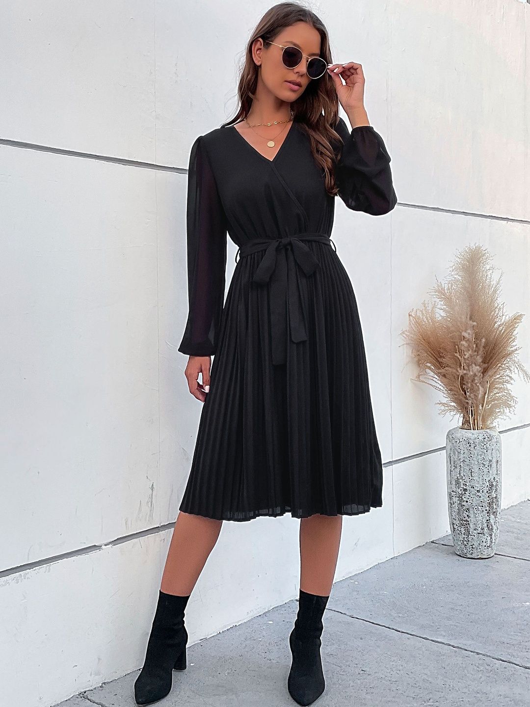 Women's Black Midi Dress Blend