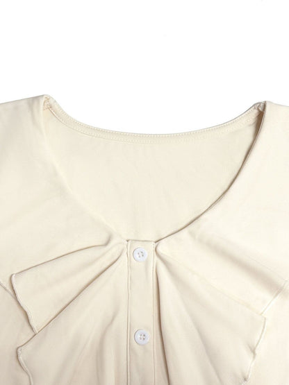 Women's Nowi Flared Sleeve Ruffles Peplum Top