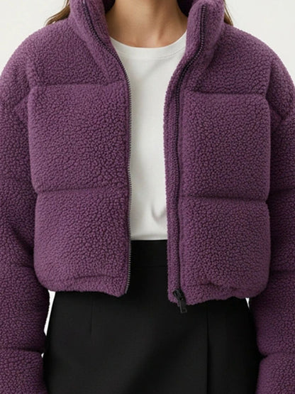 NOWI Women Crop Open Front Jacket
