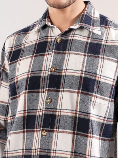 Men Tartan Checks Checked Casual Shirt