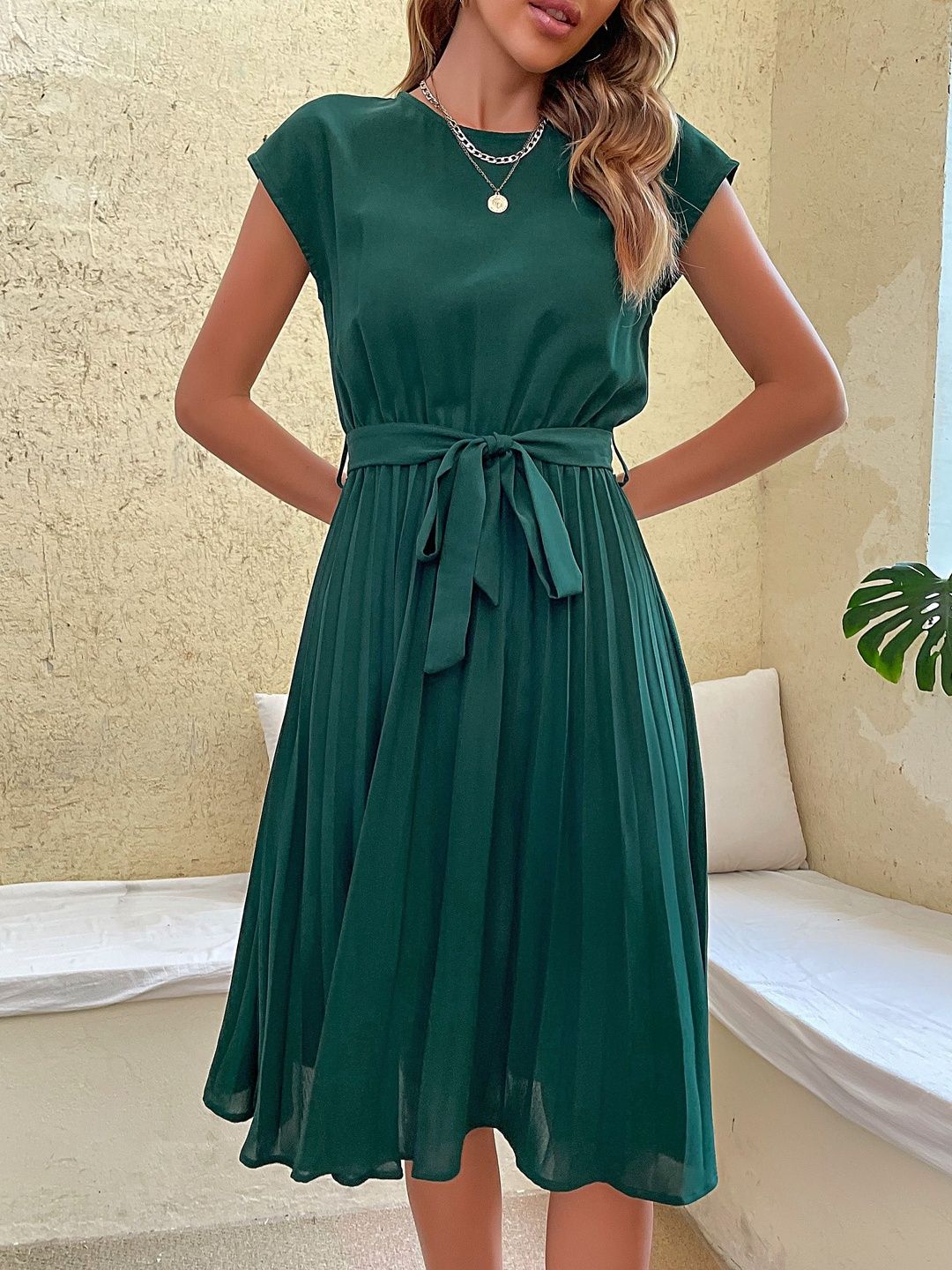 A-Line Midi Dress